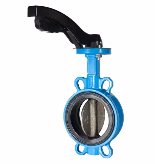 Wcb 304 316 JIS DIN ANSI Handle Manual Center Line Ductile Cast Iron SS304 PTFE Lined Seat Electric Motorized Wafer Butterfly Valve